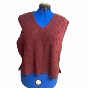 SCOOP Women’s Vest‎ Size XXXL 3XG 22 Wine Butgundy